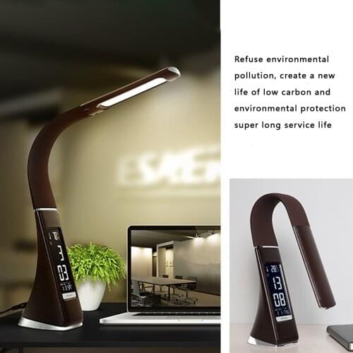 Multi-functional Calendar Reading Lamp USB Charging LED Study Desk Table Clock Touch Light 3 Level LED Brightness Adjustment