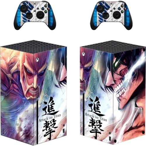 Attack On Titan Skin Sticker Cover for Xbox Series X Console and Controllers Series X Skin Sticker Decal Vinyl