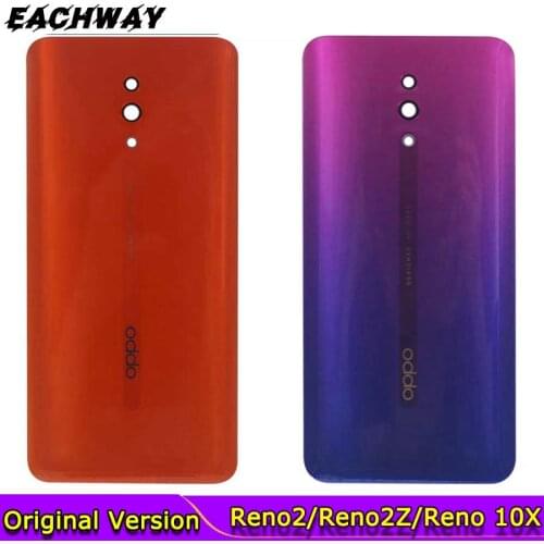 NEW 6.5 inch For Oppo Reno2 / Reno 2 / Reno 2Z Reno2 Z F Back Battery Cover Door Housing case Rear Glass lens parts Replacement