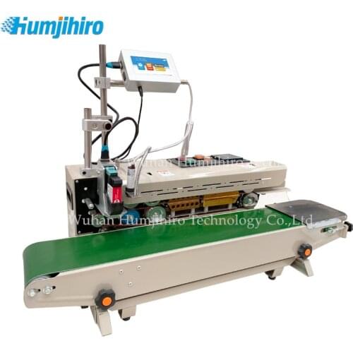 Online Thermal Inkjet Printer Film Aluminum Foil Bag Automatic Sealing Machine QR Barcode Date Sealing Machine Inkjet Printer