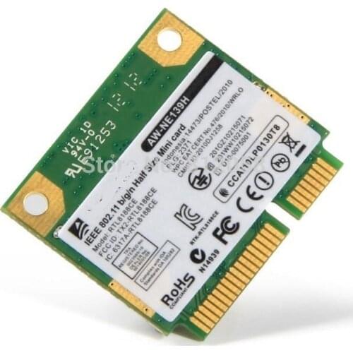 SSEA Wholesale New for Realtek RTL8188CE AzureWave AW-NE139H Mini PCI-E 150Mbps 802.11b/g/n Wifi Wireless card