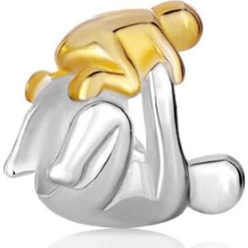 Slide beads Son Playing Fits Beads Charms Bracelets Fit All Brands fit Pandora charm bracelet and necklaces