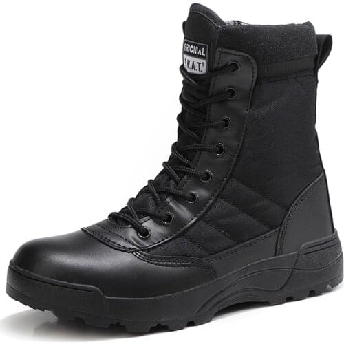 Tactical Military Boots Men Boots Special Force Desert Combat Army Boots Outdoor Hiking Boots Ankle Shoes Men Work Safty Shoes