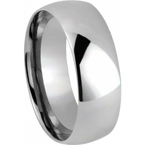 Titanium Rings Polished Fashion Jewelry 8MM/TIRI086W8P