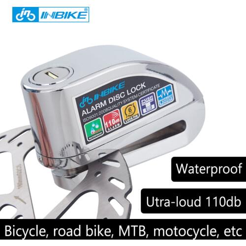 Bike Alarm Disc Lock Anti-theft Brake Disc Security Alarm Electron Lock 6mm Pin for Motorcycle Motorbike Safety Bicycle