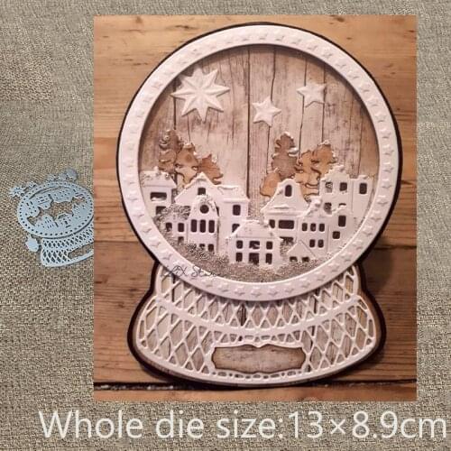 XLDesign Craft Metal Cutting Die Stencil House snowglobe decoration Scrapbook Paper Card Craft Album DIY Embossing Die Cuts