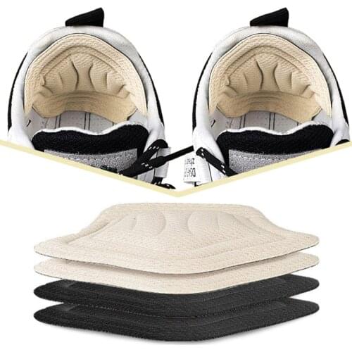 1Pair Wome 4D Insoles For Sport Running Shoes Adjust Size Heel Liner Grips Protector Sticker Pain Relief Sport Heel Patch Insert