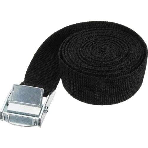 1Pc 5m Car Tension Rope Tie Down Strap Strong Ratchet Belt 25mm Luggage Bag Cargo Lashing With Rope Tensioner Metal Buckle Tow