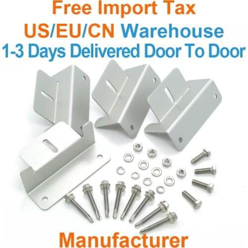 10 Sets 100% Aluminum Z Mounting Type Solar Panel Roof Mounting Bracket for Carvan Roof