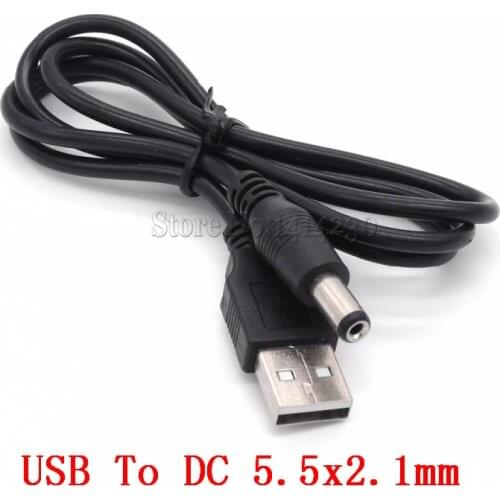 10Pcs USB to DC 5.5mm*2.1mm Power Converter Cable Cord USB5.5*2.1 DC Jack