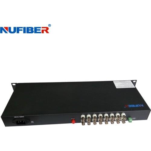 16 Channels fiber optical Video audio converter from Nufiber