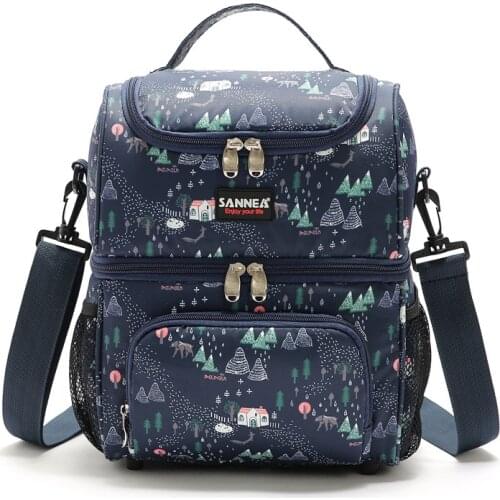 2021 New Cartoon Lunch Box Backpack Insulation Bag Keep Warm And Fresh Cute FreshWork School Trip