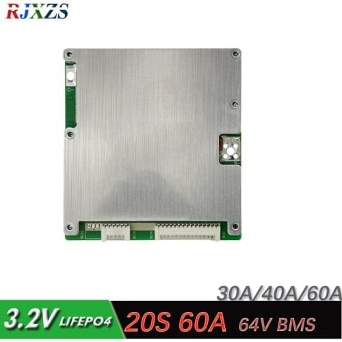 20S 60A version S LiFePO4 BMS/PCM/PCB battery protection board for 20 Packs 18650 Battery Cell w/ Balance