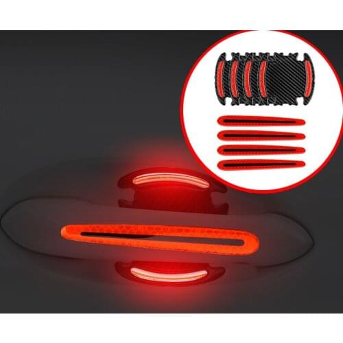 3D Car Reflective Stickers Warning Stickers Door Handle Bowl Cover For Acura RLX CL EL CSX ILX MDX NSX RDX RL SLX TL TSX Vigor