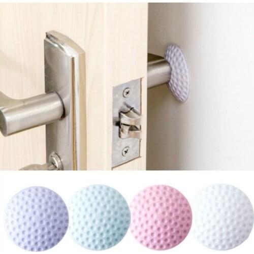 6@# Thicken Door Crash Pads Anti-Collision Mute Doorknob Protective Guard Shock Collision Rails Mat Door Buffer Wall Sticker