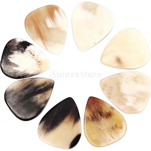 8 Pcs Multi Colored Buffalo Horn Guitar Pick Hand Made high quality pick