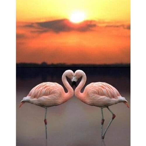 Diamond Painting Flamingo Full Drill Square Animal 5D Diamond Embroidery Rhinestone Picture Diamond Mosaic Gift Drop Ship