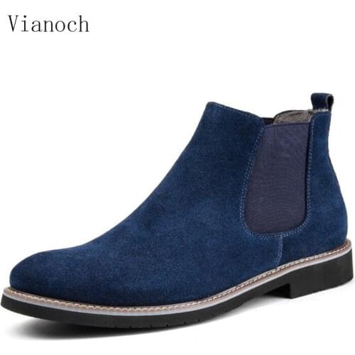 Fashion New Shoes Men Slip On Ankle Boots Chelse Boots Keep Warm Shoe Hightops Fur Winter Man men0027