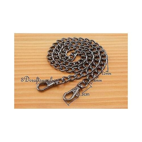 Bag chain purse chain for bag metal bag chain purse chain for bag metal bag chain purse chain for bag gunmetal 60cm T9