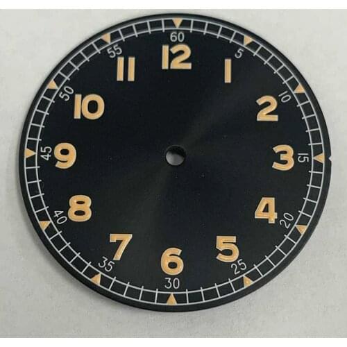 33.5mm Watch dial SKX007 dial nh35 dial With Luminous Green dial fit nh36 nh35 movement Spare parts for watches Mens Watches