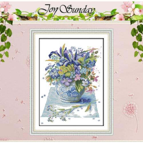 Blossom flower Patterns Counted Cross Stitch 11CT 14CT Cross Stitch Set Wholesale Cross-stitch Kit Embroidery Needlework