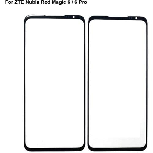 For Nubia Red Magic 6 Pro Touch Screen Outer LCD Front Panel Screen Glass Lens Cover Redmagic 6 Pro Without Flex Cable Redmagic6