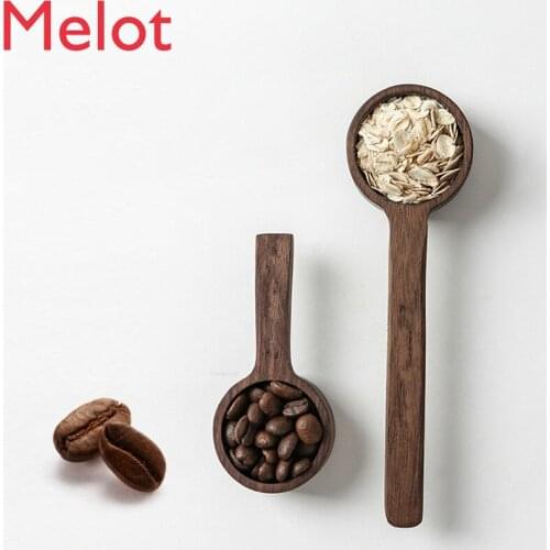 European Creative Solid Wood Coffee Bean Spoon Home Ground Coffee Quantitative Spoon Stirring Spoon Coffee Accessories