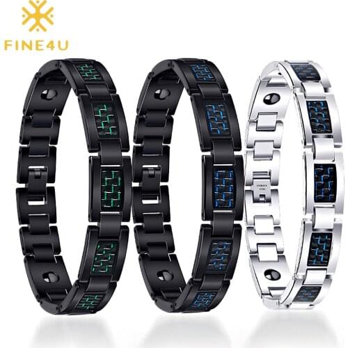 Синие браслеты FINE4U China At AliExpress