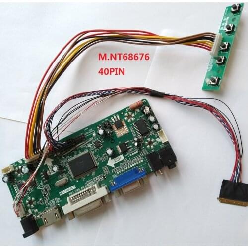 HDMI DVI VGA LCD LED Aduio kit controller board cable for 40pin LTN160AT06-B01/LTN160AT06-W01 1366X768 panel Screen