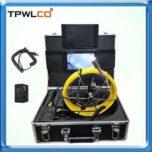 20m 30m 40m 50m Cable Sewer Pipe Inspection Camera 9'' TFT LCD Monitor Borescope 120° View Angle Drain Cleaning Endoscope System