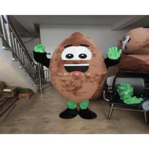 Nuts Filbert Almond Mascot Costume Adult Size Cartoon Character Outfits Clothing Advertising Carnival Hallowen Cosplay