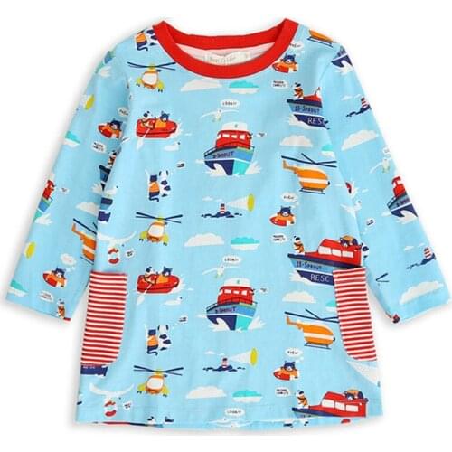 Melario Girls Dress Autumn Cute Party Dress New Fashion Cartoon Print Princess Dresses for Girl kids Dress Vestidos