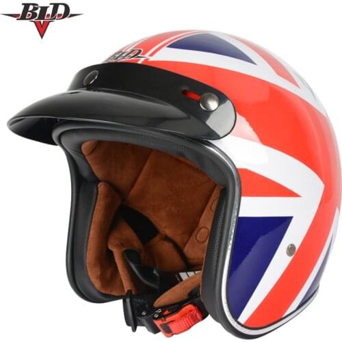 Motorcycle helmet jet Vintage helmet Open face retro 3/4 half helmet casco moto capacete motoqueiro DOT