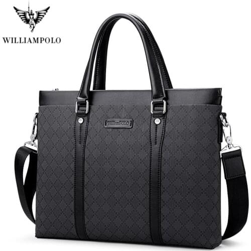 Mens Leather Business Briefcase Casual Man Shoulder Bag Messenger Bag Male Laptops Handbags Men Travel Bags