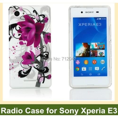 OEEKOI Love Garden Butterfly Flower Print Soft Gel TPU Cover Case for Sony Xperia E3 Free Shipping