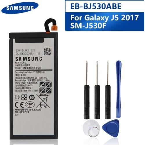 Original Replacement Phone Battery EB-BJ530ABE For Samsung Galaxy 2017 Edition J5 J530G SM-J530F J530F Authentic Battery 3000mAh