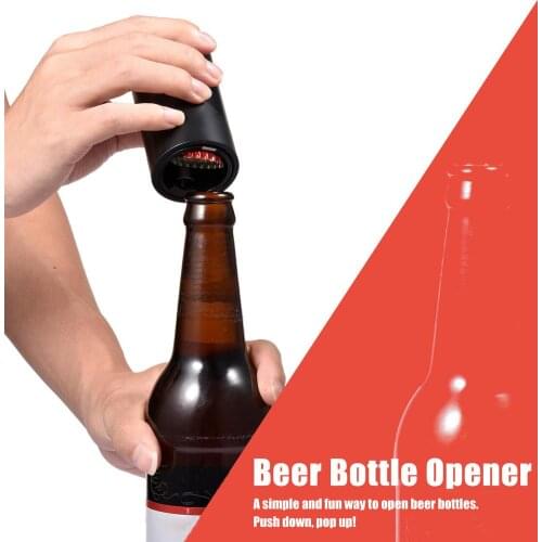 Beer Bottle Opener Corkscrew Push Down Reliable And Smooth Household Portable Small For Party Beer Lovers Camping Accessories