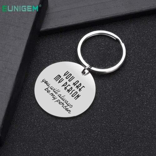 Best Friends Gifts Keychain You are My Person Friendship Keyring for Women Men Couples Boyfriend BFF Birthday Wedding Gift
