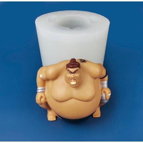 PRZY Large Body Mold Soap Mould Silicone Sumo Man Molds Fondant Molds Handmade Soap Clay Resin Candle Mould