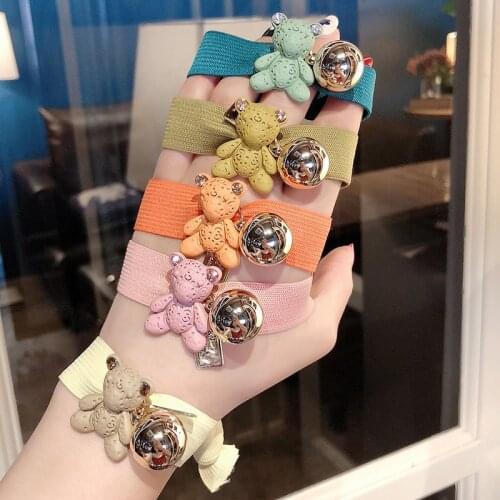 2019 New Bear Women Girl Elastic Hair Rubber Bands Accessories for Kids Children Tie Hair Rope Ring Holder Scrunchies Headdress
