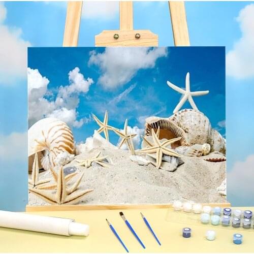 Universe Space Landscape Diy Paint Set Acrylic 50*70 On Canvas Loft Wall Picture Kids Handiwork DIY Drawing