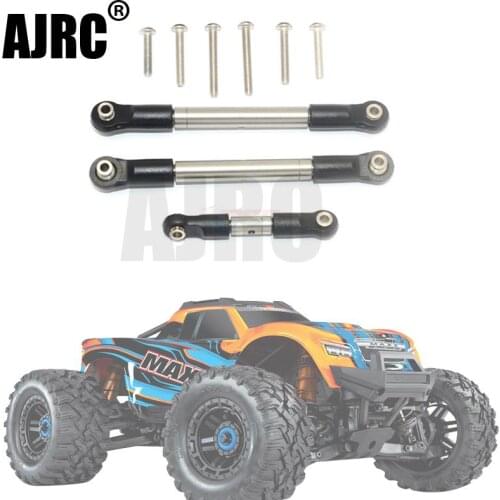 TRAXXAS 1/10 MAXX 89076-4 stainless steel positive and negative teeth adjustable steering+servo lever set #8947 #8948