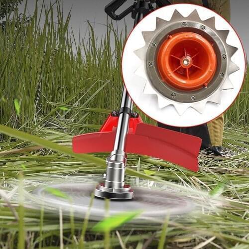 6 Blades Double-headed Cutter Head Grass Trimmer Stainless Steel Brush Cutting Head Garden Mower Blade Power Tool Accessories 6
