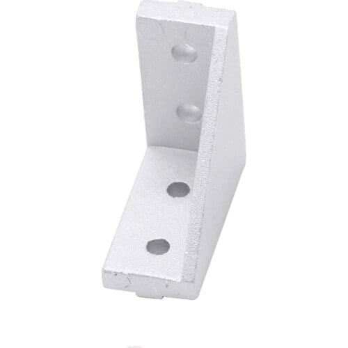 5pcs/lot 2040 Corner Fitting Angle Aluminum 20 x 40 L Connector Bracket Fastener Match Use 2040 Industrial Aluminum Profile
