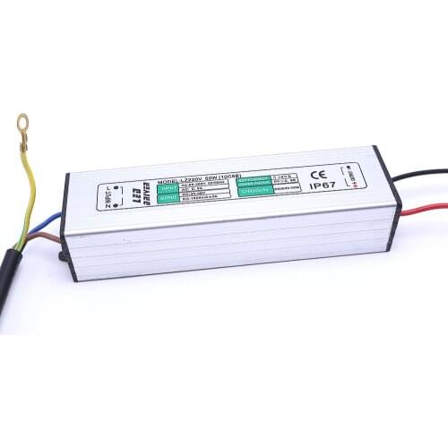 50W IP65 Waterproof Constant Current LED Driver AC100-250V to DC28-40V 1500mA for 50W High Power LED Light Freeshipping