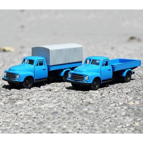 WELLY 1:36 Scale Diecast Metal Truck Model Toy Opel Blitz 1952 Simulation Pull Back Vehicle Children Toy Gift
