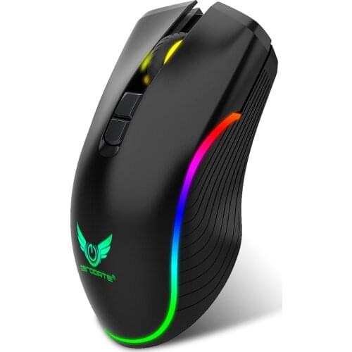 2.4G Wireless Mouse TYPE-C Rechargeable Interface 7-button Gaming Mouse RGB PC Mouse Pad Computer Mouse Mousepad Laptops Cute