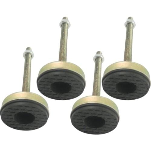 4pcs M12x100mm Thread Adjustable Foot Cup 54mm Base Diameter Articulated Leveling Foot for Furniture/Pipe Rack
