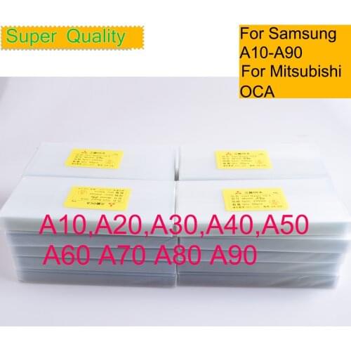 50pcs/Lot OCA Optical Clear Adhesive For Samsung Galaxy A10 A20 A30 A40 A50 A60 A70 A80 A90 For Mitsubishi Film OCA Glue