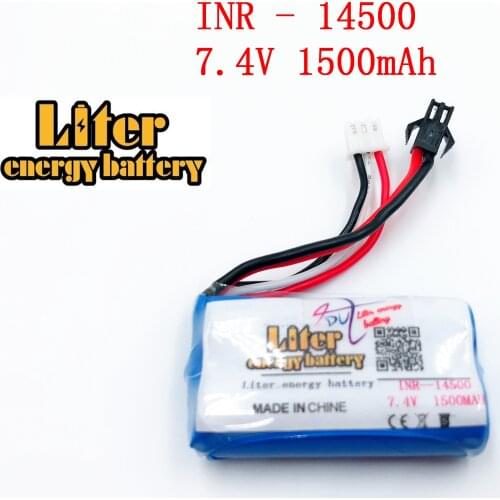 7.4V 1500mAH 14500 F1 remote control helicopter remote control aircraft lipo 2s battery 7.4V 14500 accessories